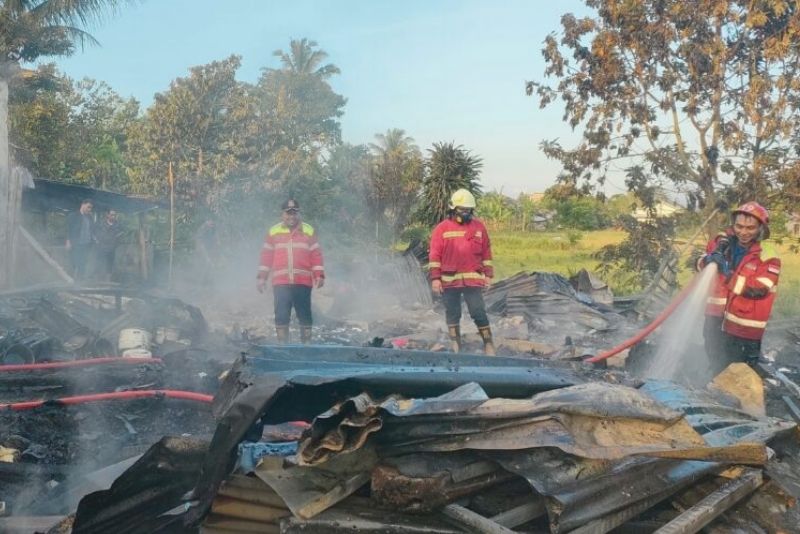 Kebakaran Desa Liba Tompaso Minahasa
