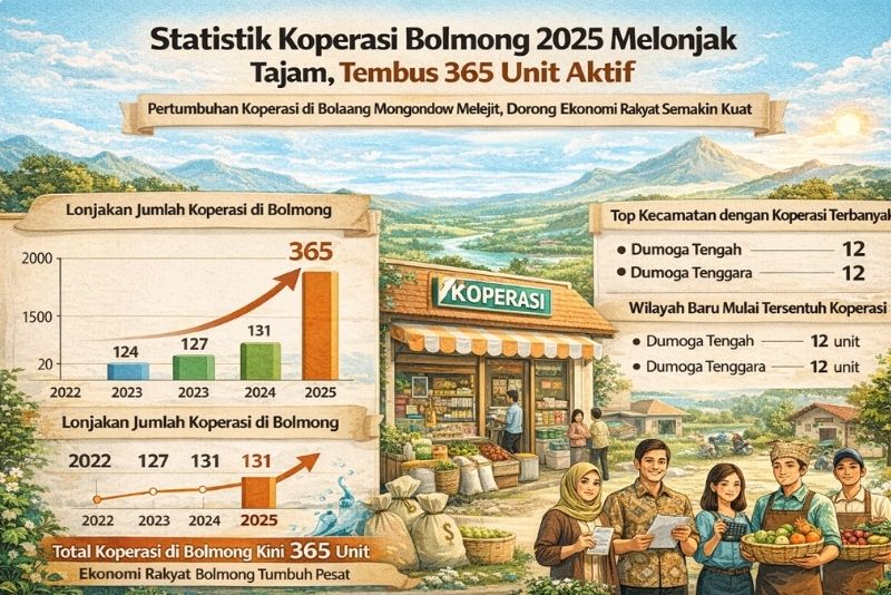 statistik koperasi Bolmong 2025