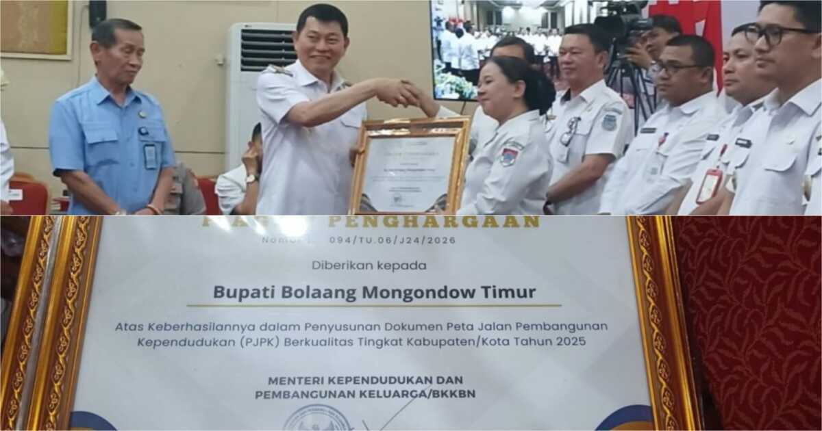 Bupati Boltim terima penghargaan PJPK 2025 dari BKKBN