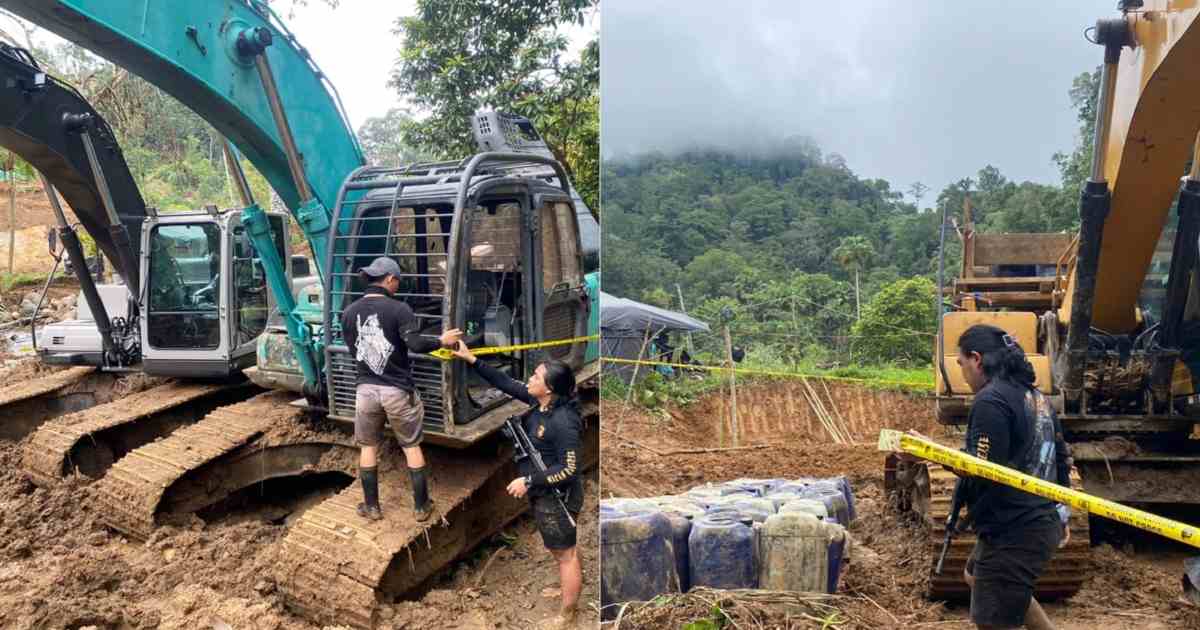 Polres Boltim menertibkan aktivitas PETI di kawasan hutan Garini