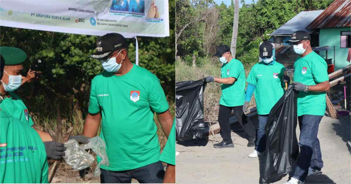 Pemkab Boltim Gelar Aksi Bersih Pantai