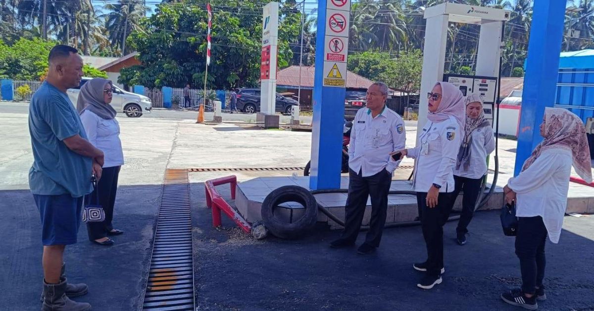 Pemkab Boltara Monitoring Ketersediaan BBM di SPBU Boroko