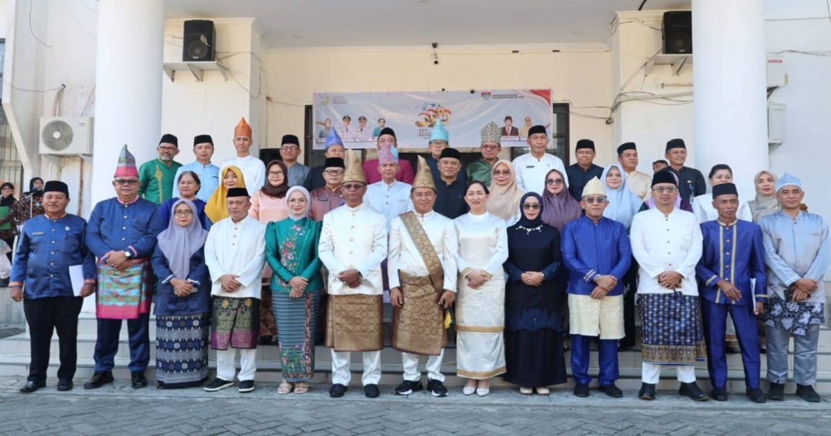 Ketua DPRD Boltim bersama Bupati dan Wakil Bupati saat peringatan Harganas ke-33 Tahun 2026