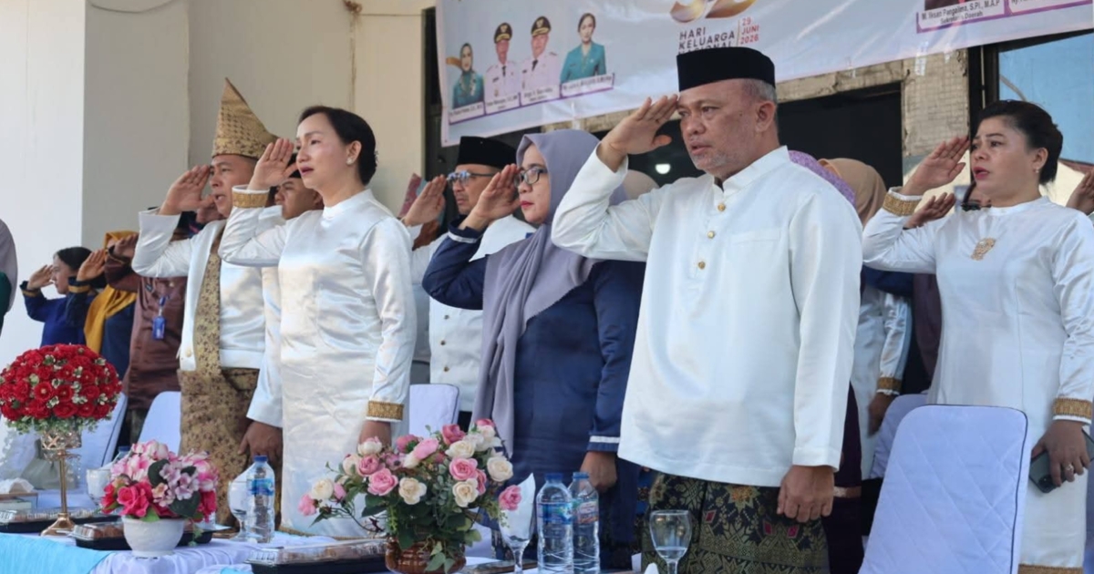 Ketua DPRD Boltim Samsudin Dama menghadiri upacara Harganas ke-33 Tahun 2026