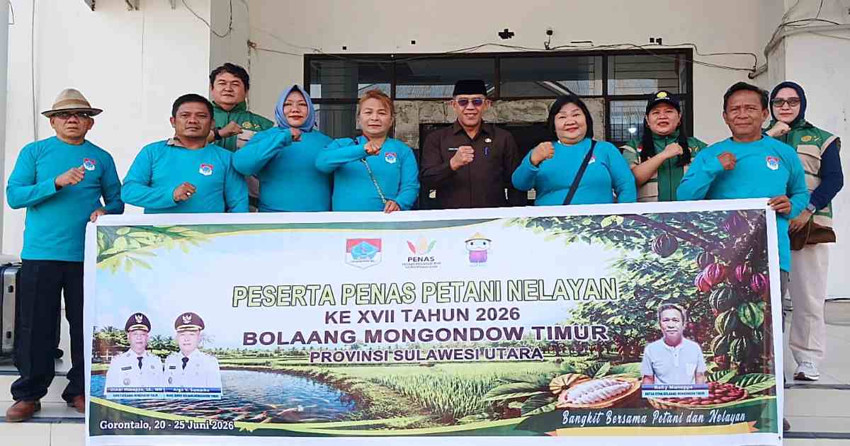 Pemkab Boltim melepas kontingen untuk mengikuti PENAS 2026 di Gorontalo