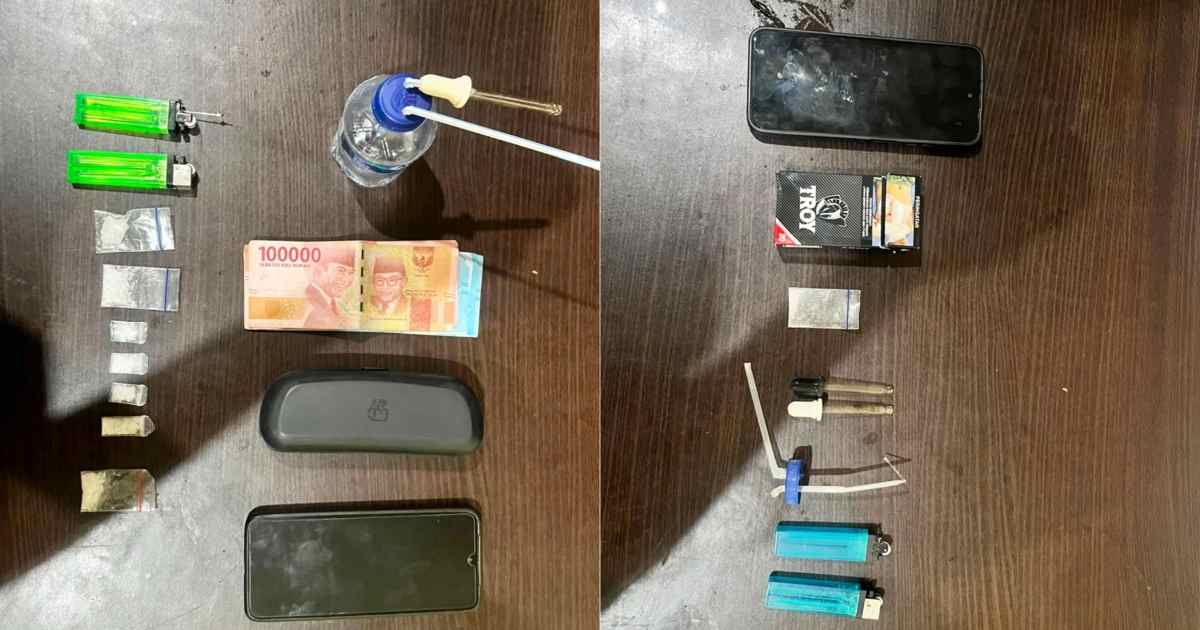 Barang bukti 10 paket diduga sabu yang disita Satresnarkoba Polres Boltim.
