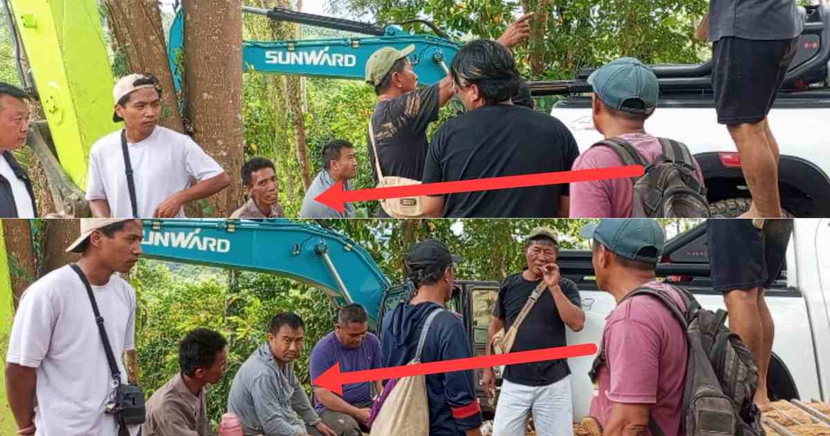 Dua warga yang diduga berasal dari China berada di lokasi aktivitas PETI di Boltim.