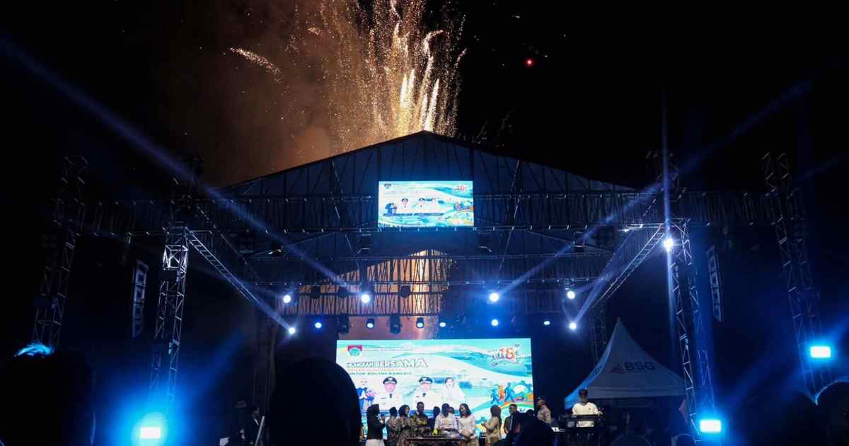 Puncak peringatan HUT ke-18 Boltim di Pondabo Tutuyan berlangsung meriah