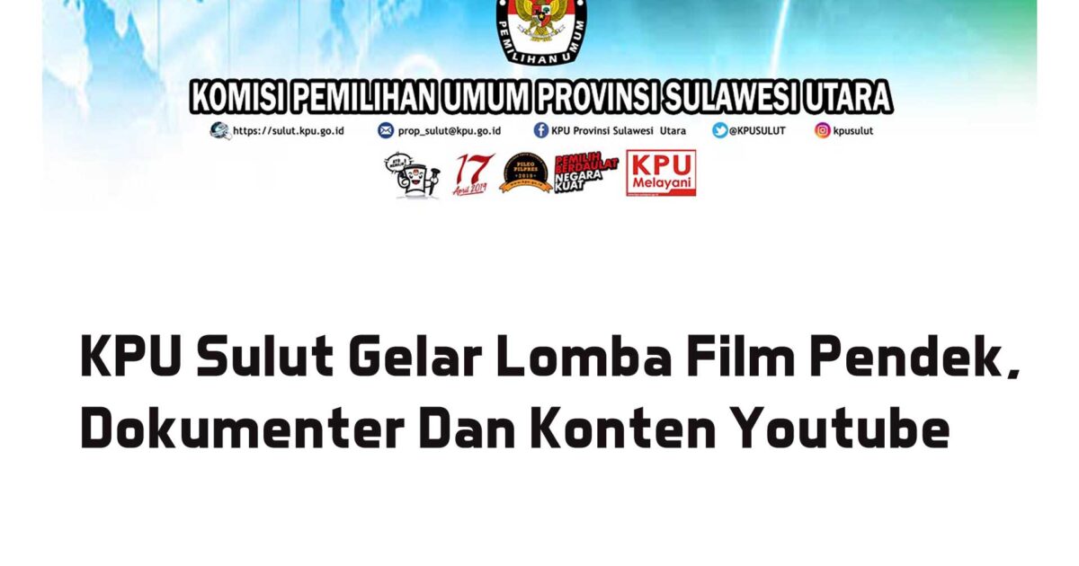 KPU Sulut Gelar Lomba Film Pendek