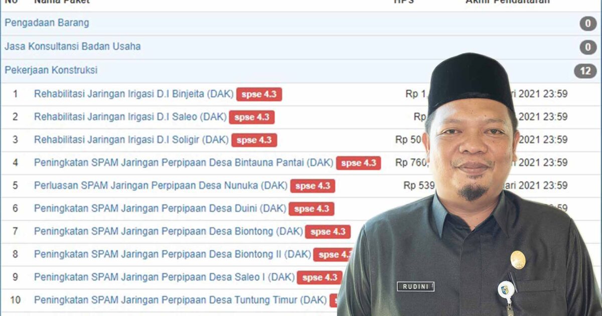 Rehabilitasi Jaringan Irigasi Binjeita