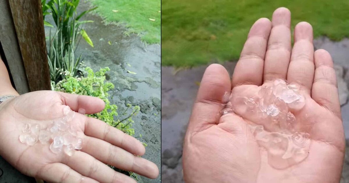 Hujan Es di Touliang Kakas Minahasa