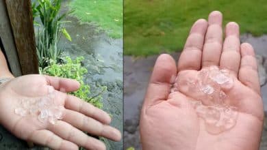 Hujan Es di Touliang Kakas Minahasa