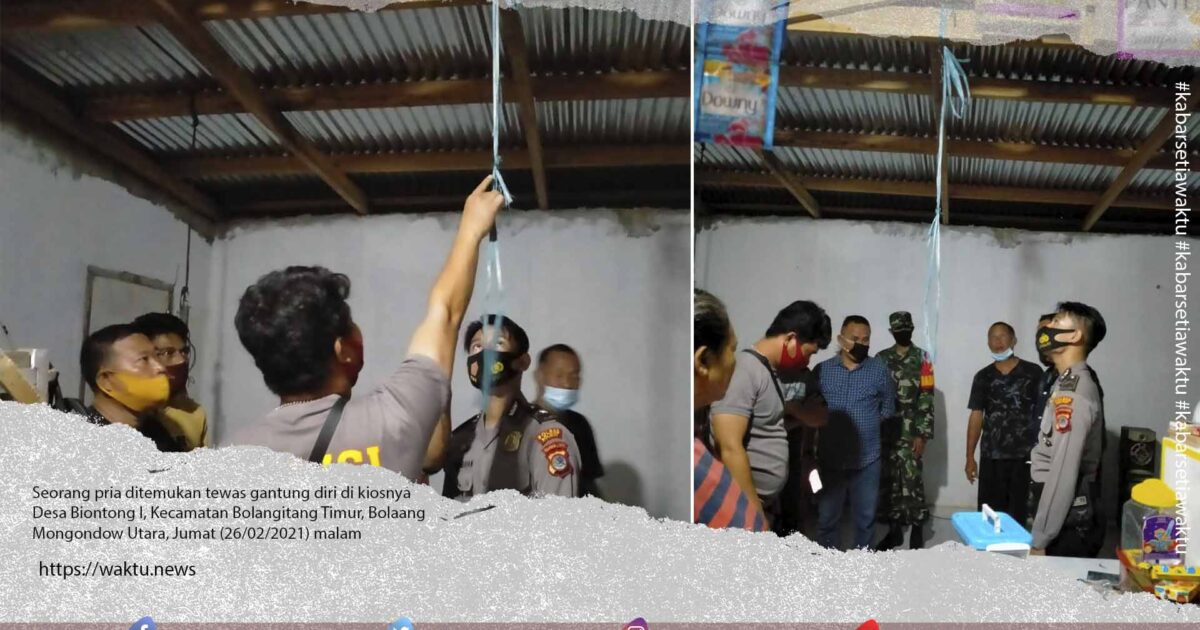 Pria Bolmut Ditemukan Tewas Gantung Diri