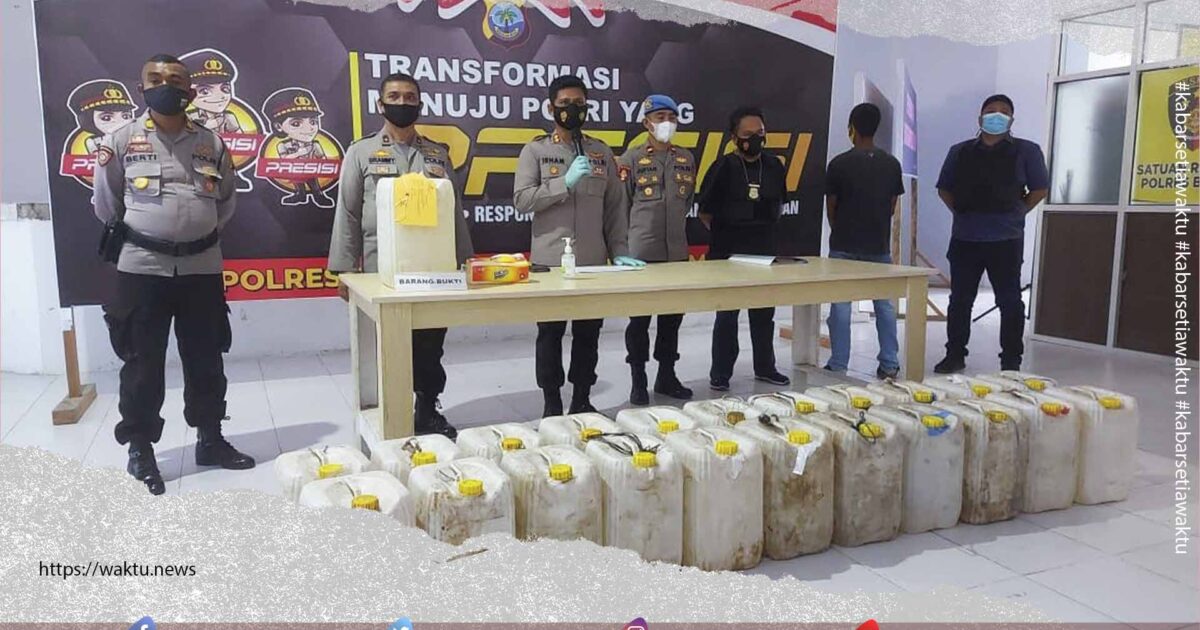 Polres Boltim Temukan 23 Galon Cap Tikus