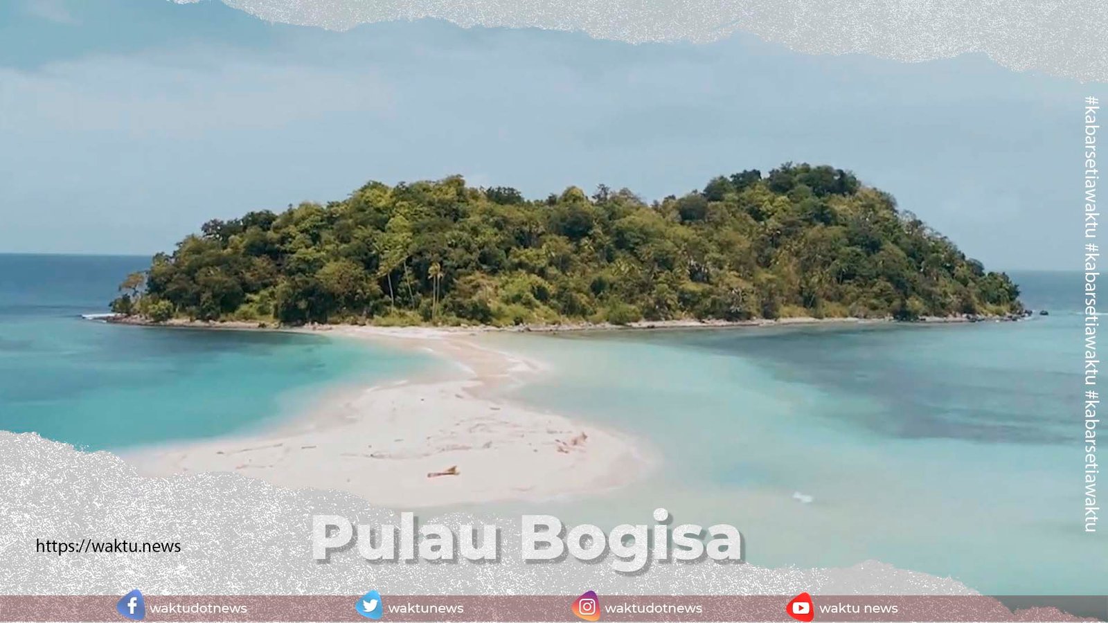  Pulau  Bogisa dengan Spot Pasir Timbul  Snorkeling Hingga 