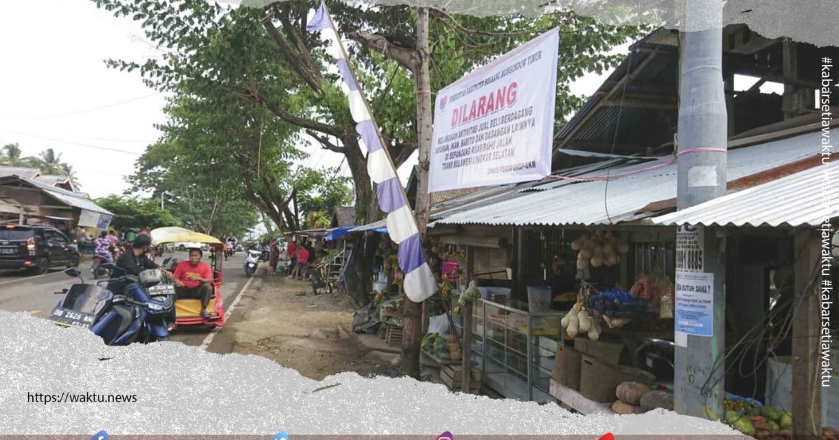 Disperindagkop Boltim Larang PKL