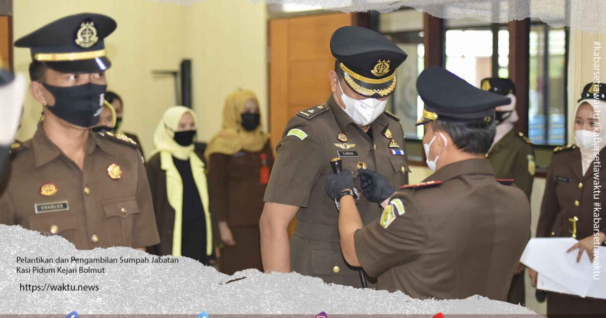 Pelantikan Kasi Pidum Kejari Bolmut