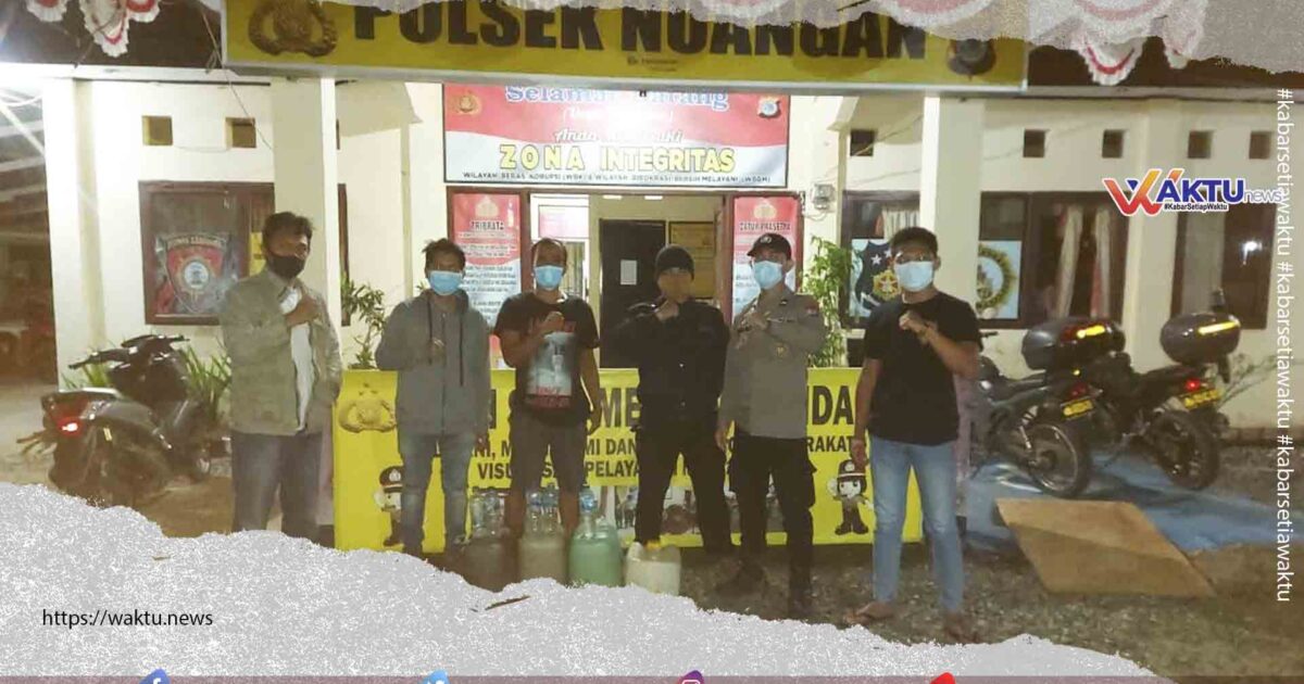 Polsek Nuangan Menyita Puluhan Liter Cap Tikus