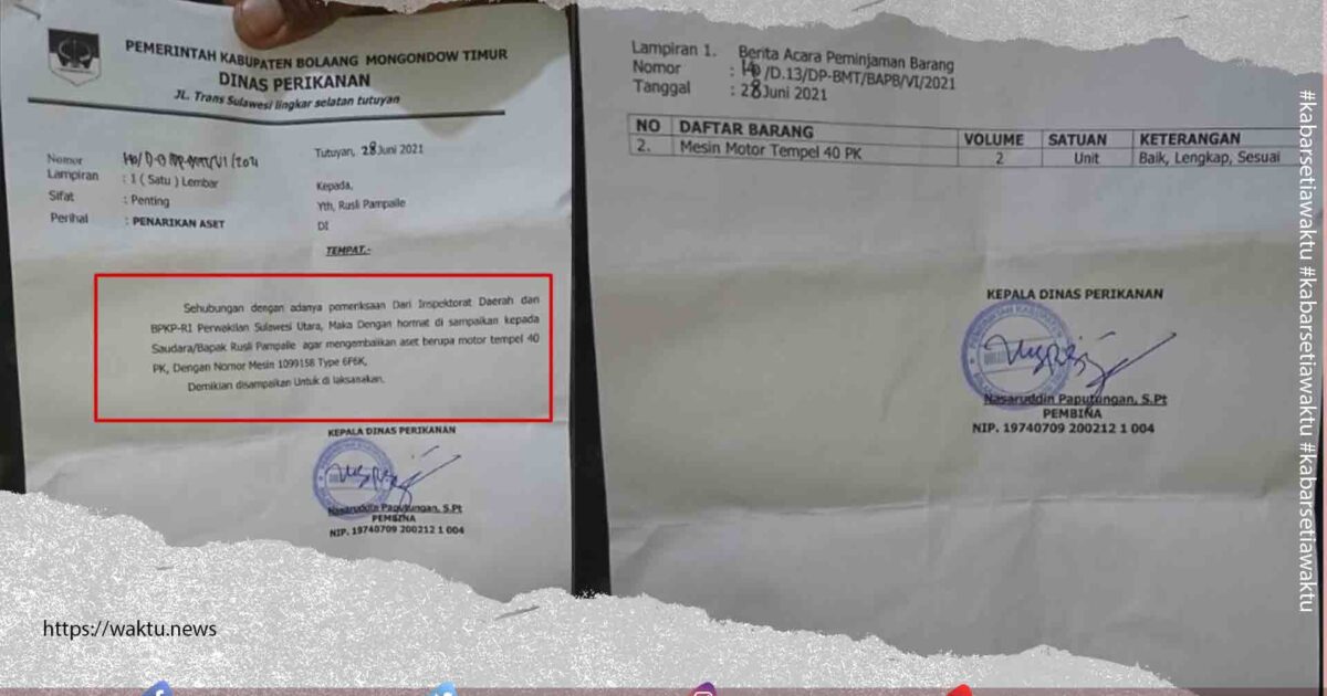 Penarikan Mesin Tempel DKP Boltim