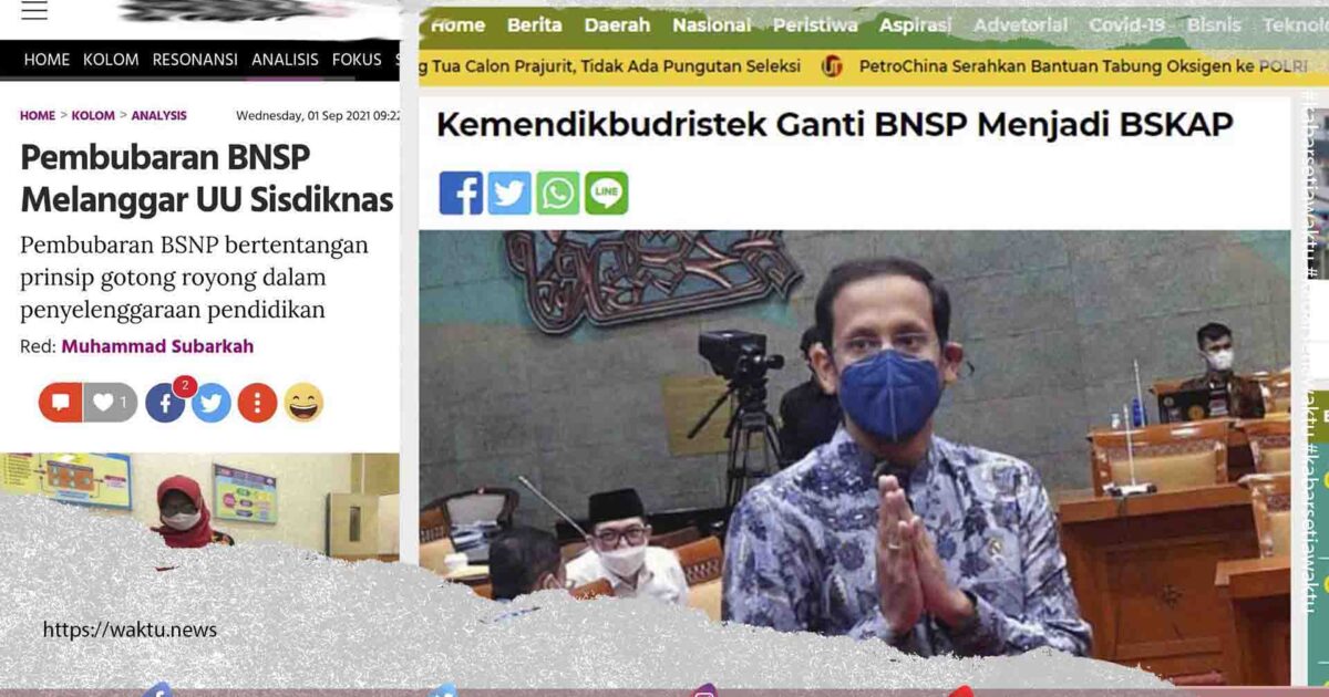 Kementrian Pendidikan Bubarkan BSNP