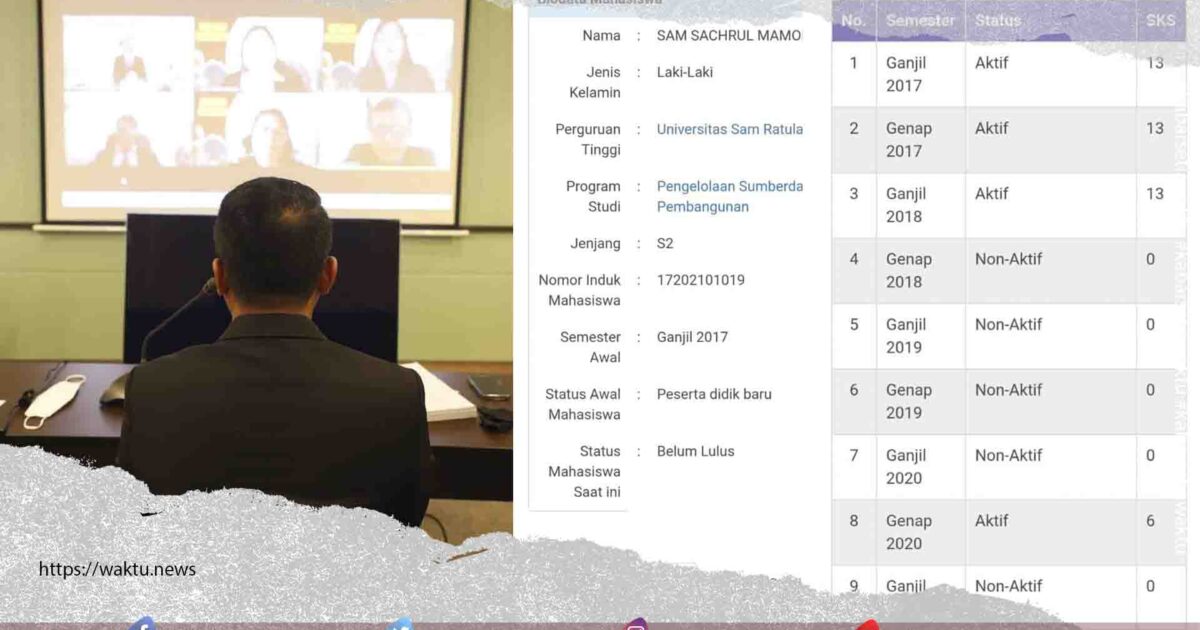 Sam Sachrul Mamonto Lulus Ujian Tesis
