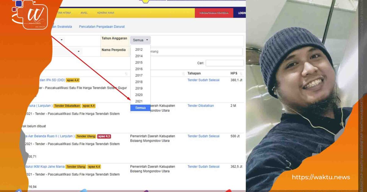 Tender Proyek Bolmut 2022