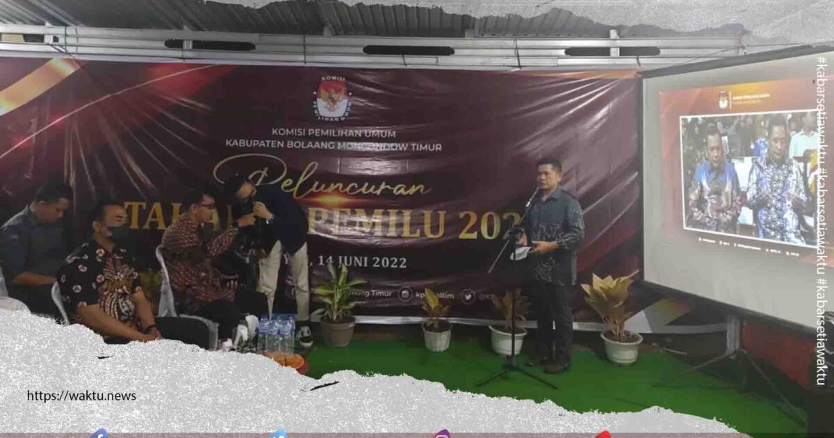 KPU Boltim Umumkan Tahapan Pemilu 2024