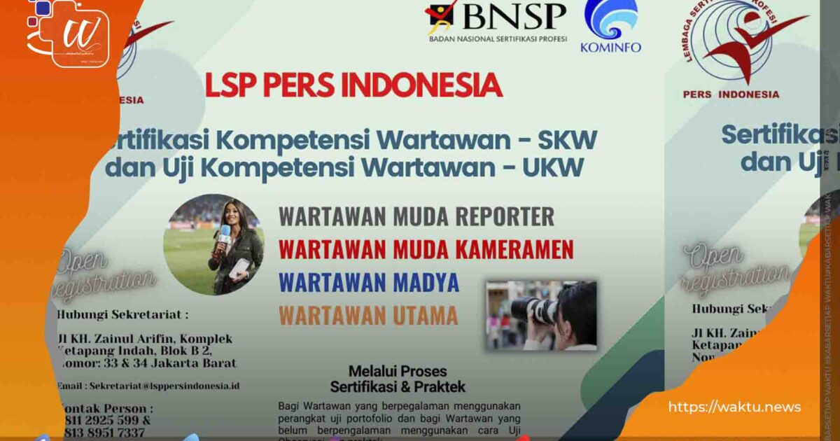 LSP Pers Indonesia Buka Pendaftaran SKW