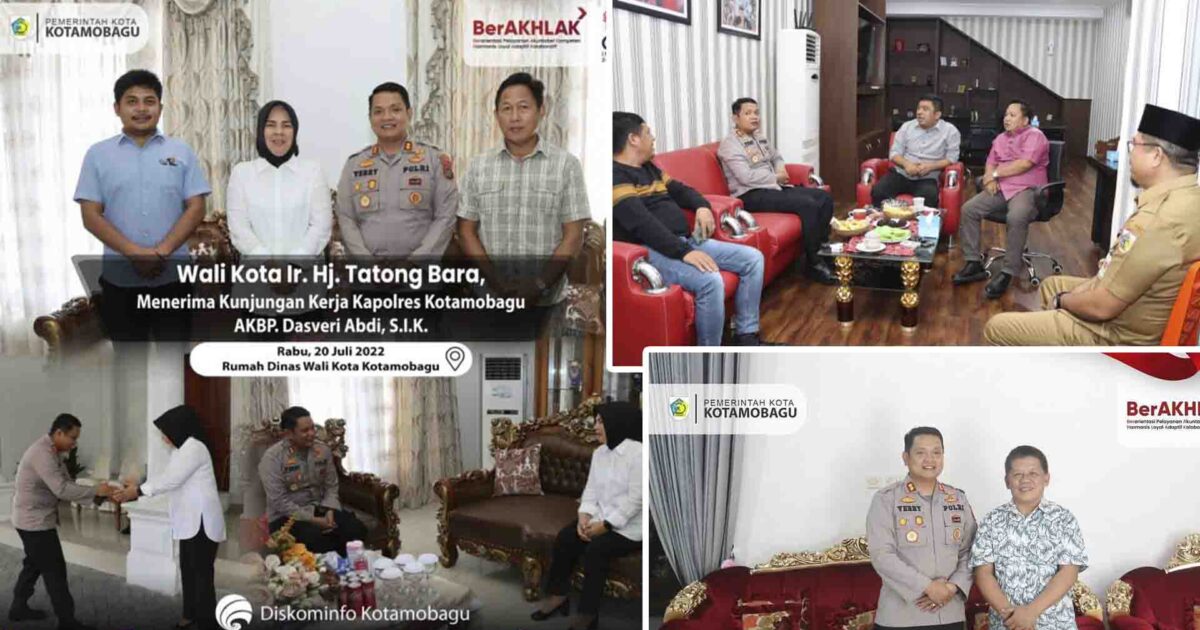 Anjangsana Kapolres Kotamobagu AKBP Dasveri Abdi