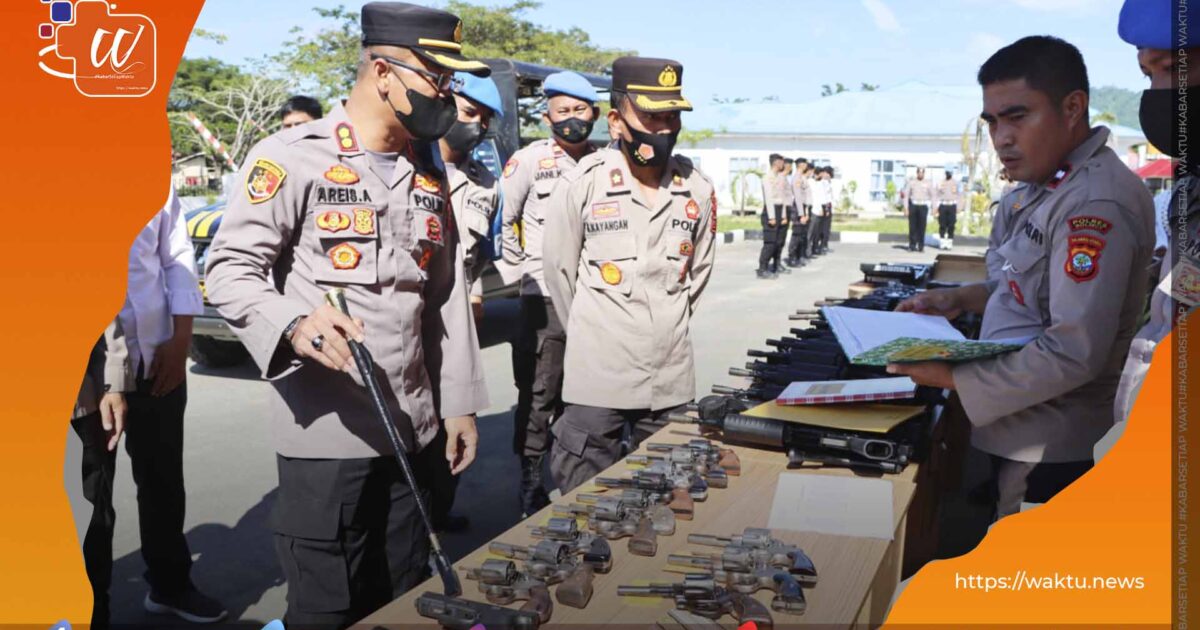 Kapolres Bolmut Lakukan Pengecekan Senpi