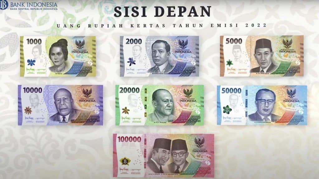 Ciri-ciri Keaslian Uang Rupiah Kertas Tahun Emisi 2022