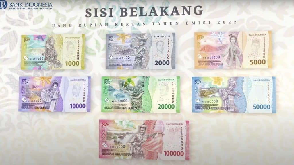 Ciri-ciri Keaslian Uang Rupiah Kertas Tahun Emisi 2022