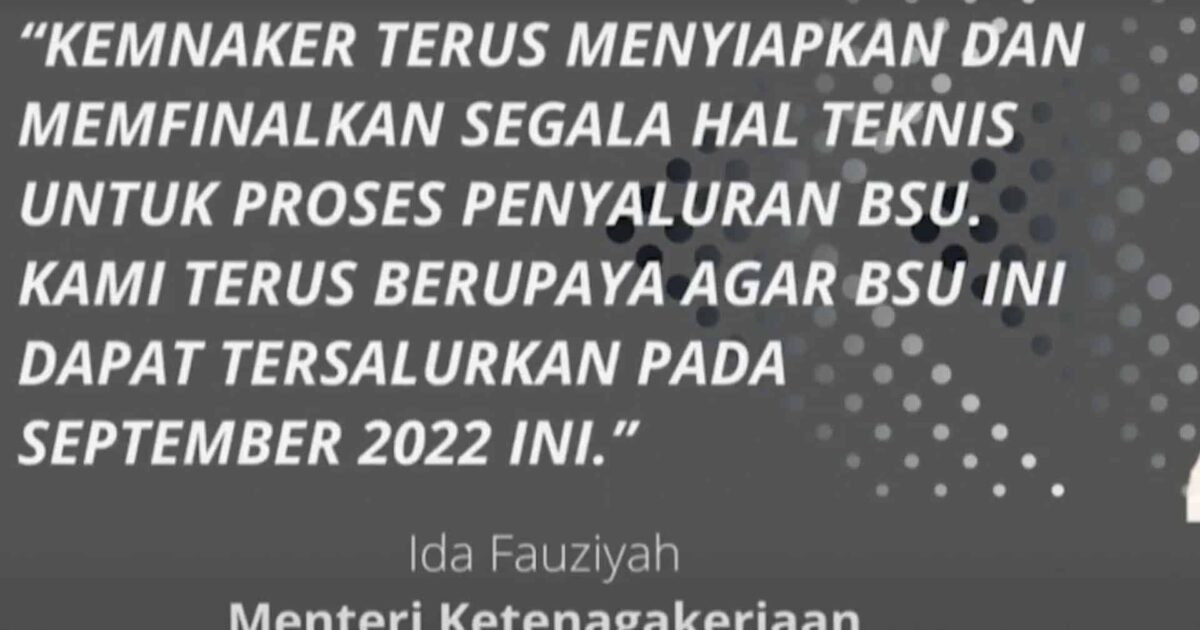 Menaker Siap Cairkan Bansos