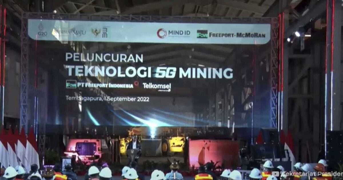teknologi 5G mining PT Freeport Indonesia