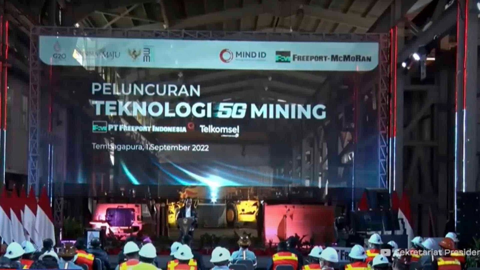 teknologi 5G mining PT Freeport Indonesia