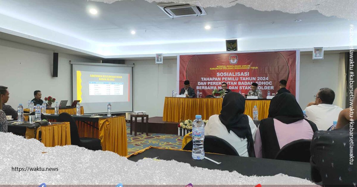 KPU Boltim Gelar Sosialisasi Pembentukan Badan Ad Hoc