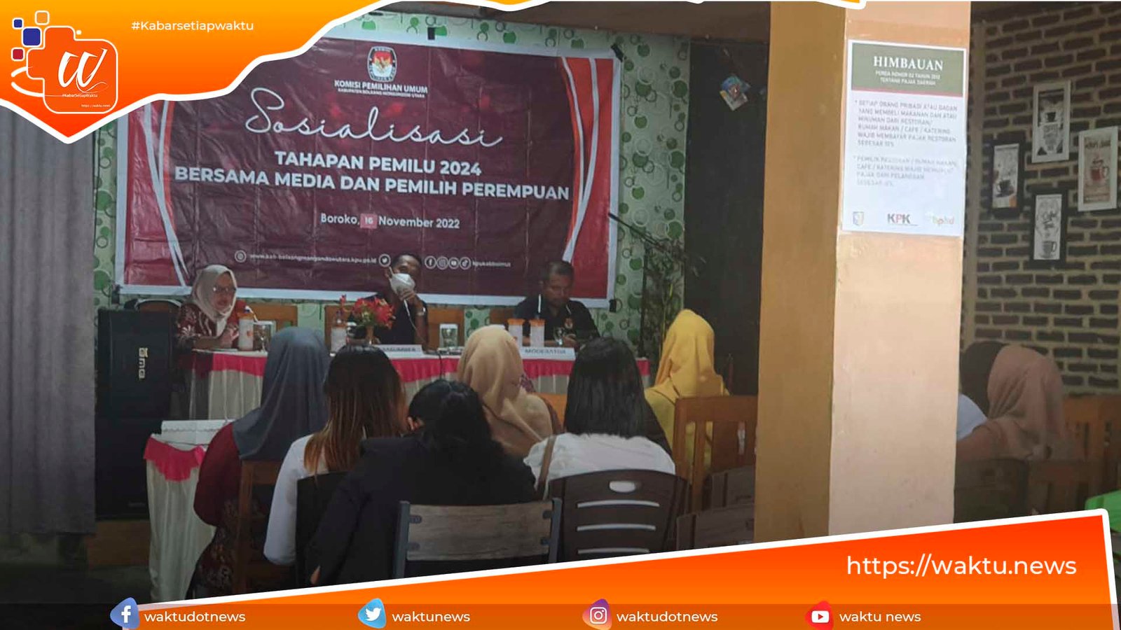 KPUD Bolmut Sosialisasi Keterlibatan Pemilih Perempuan