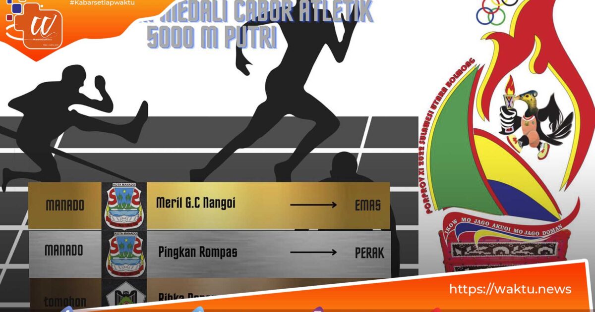 Perolehan Medali Atletik Porprov Sulut ke XI 2022