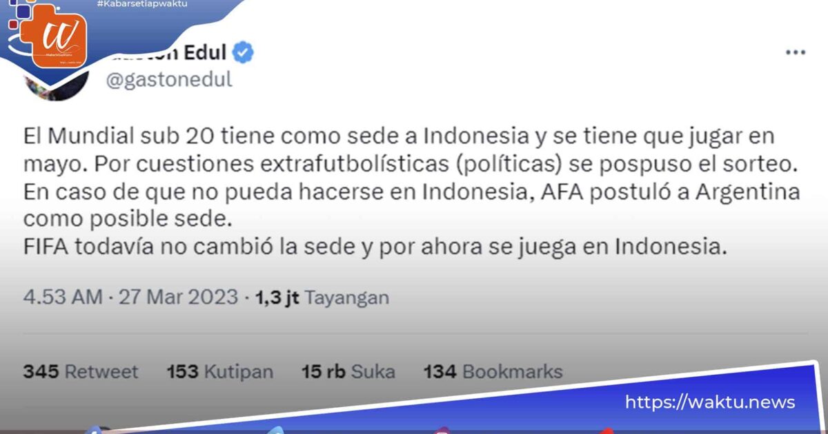 Argentina Alternatif Tuan Rumah Piala Dunia U-20