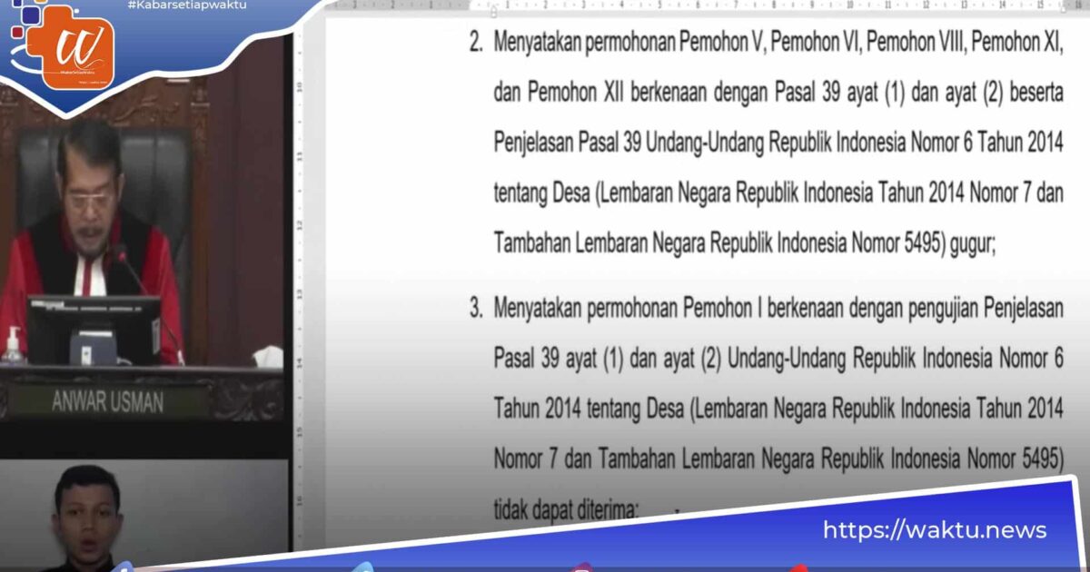 Gugatan Masa Jabatan Kepala Desa