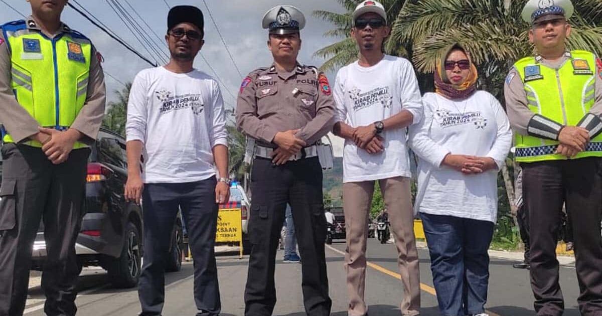 KPUD Bolmut Estafet Bendera Parpol