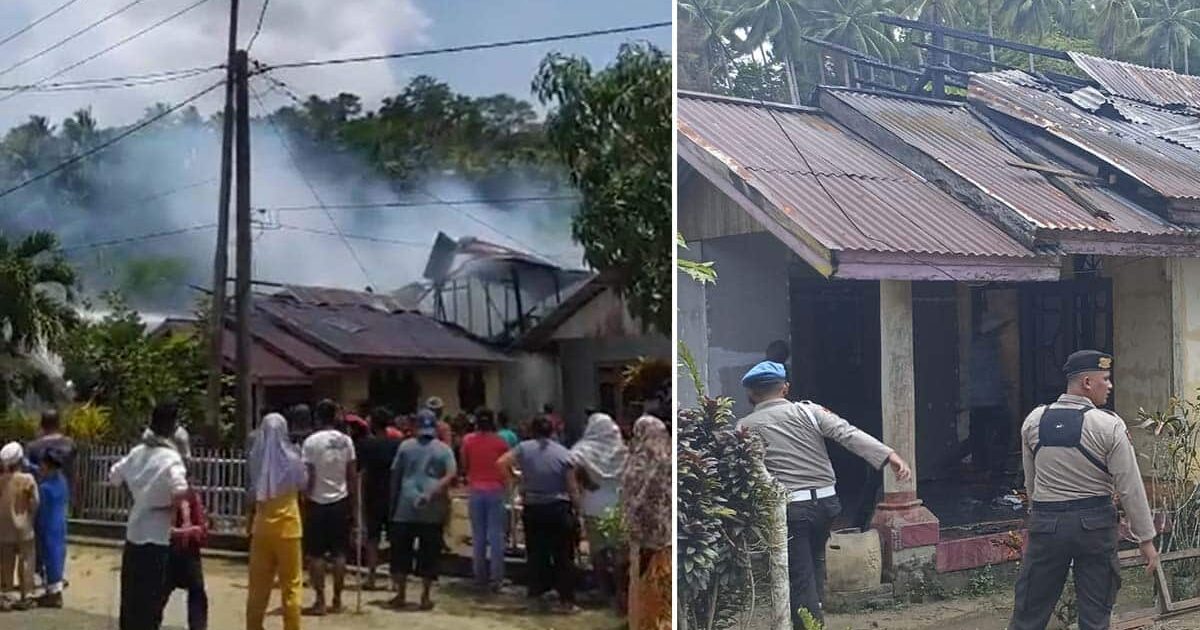 Kebakaran Jelang Lebaran di Desa Inomunga