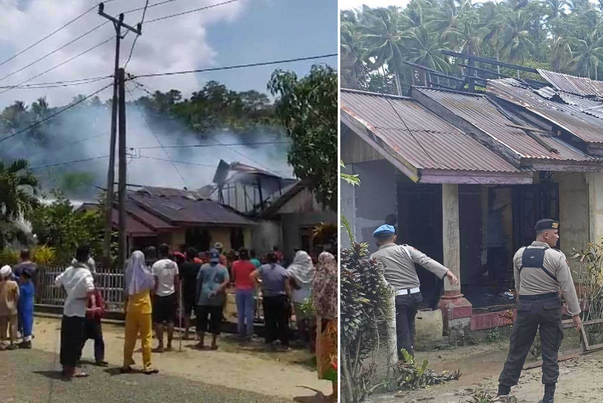 Kebakaran Jelang Lebaran di Desa Inomunga