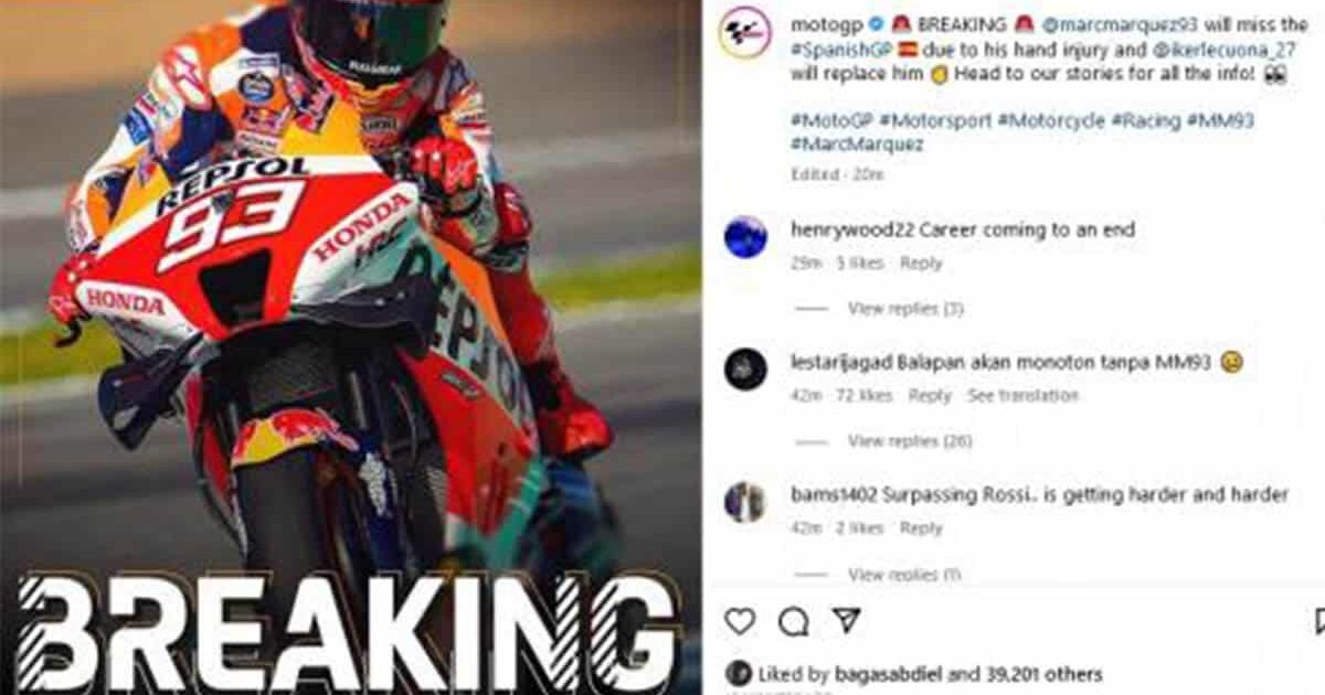 Marc Marquez Absen MotoGP Spanyol 2023