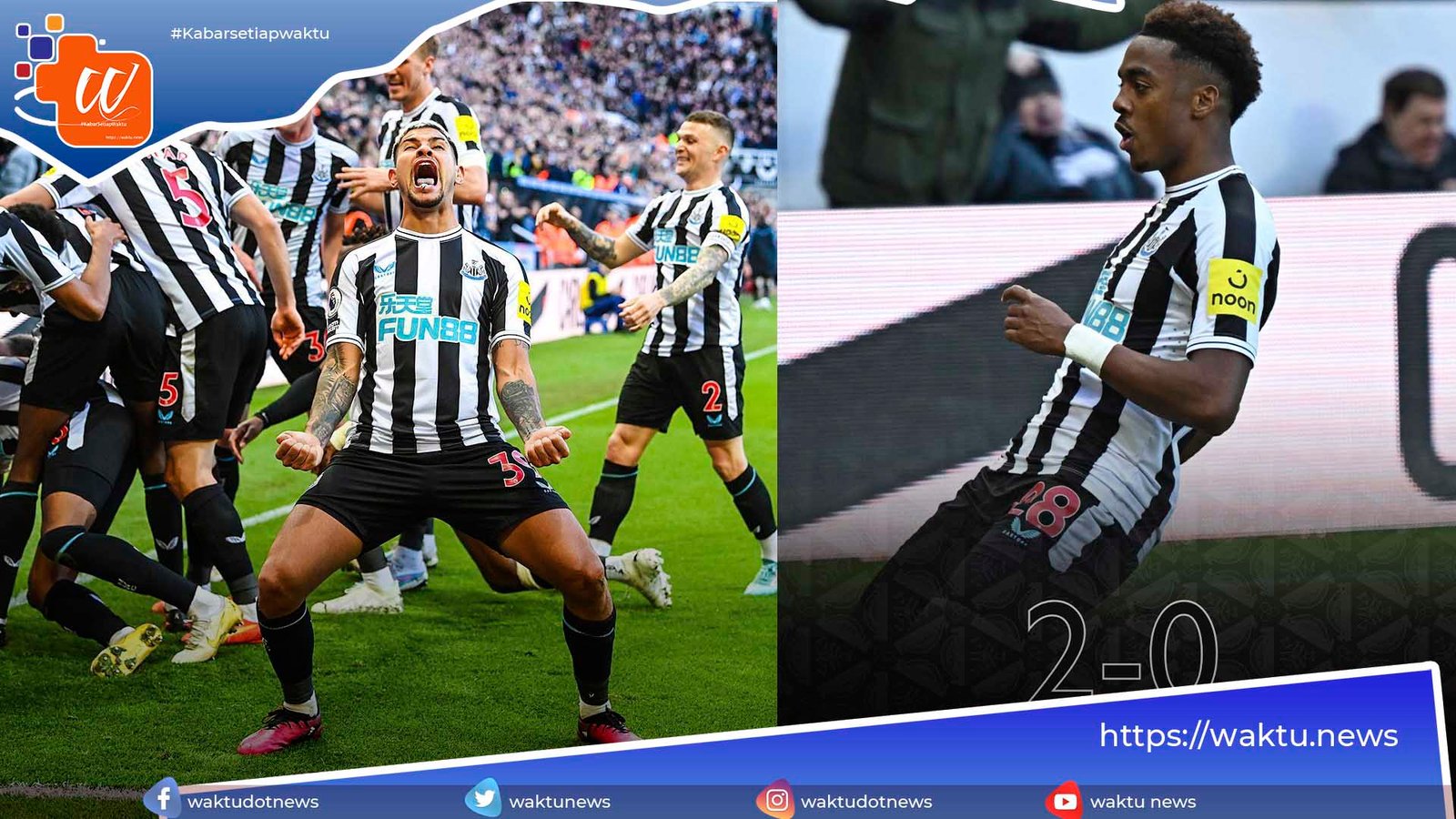 Newcastle Sikat Manchester United