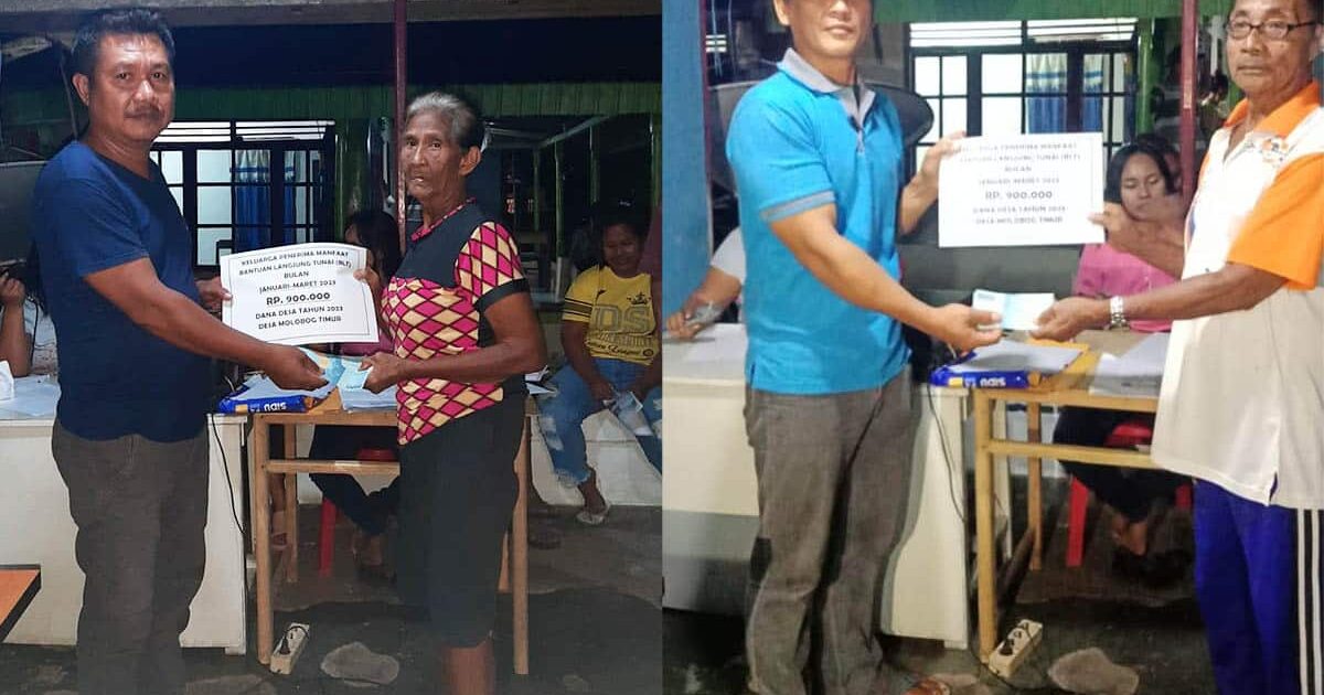 Desa Molobog Timur Salurkan BLT DD Tahun 2023