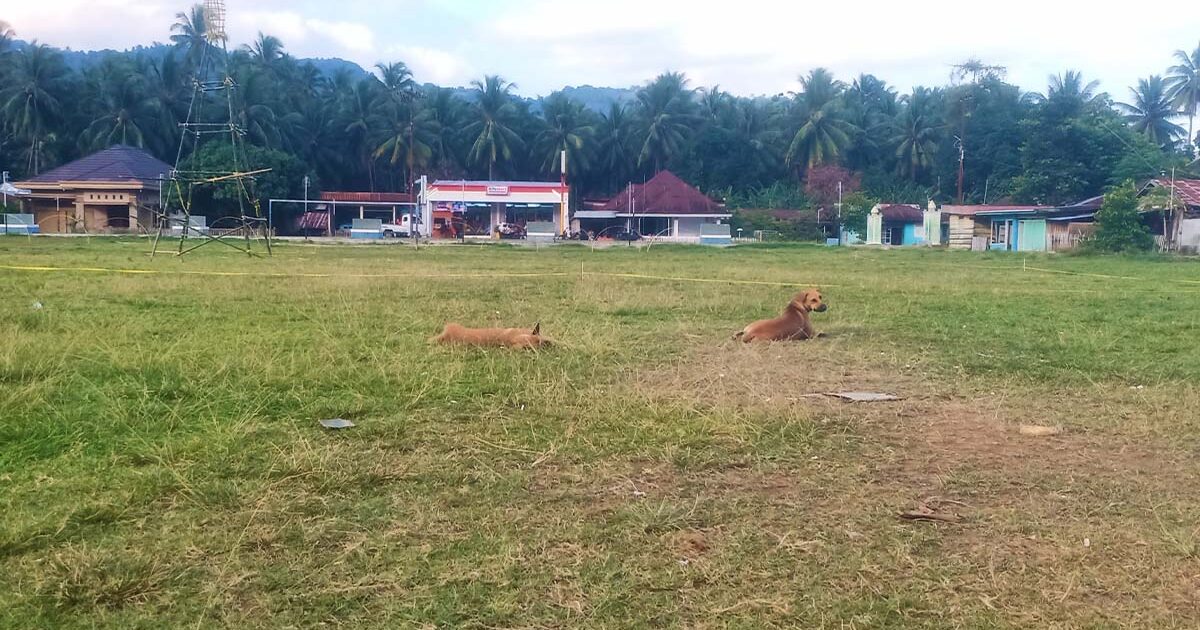 Sholat Idul Fitri di Lapangan Nuangan