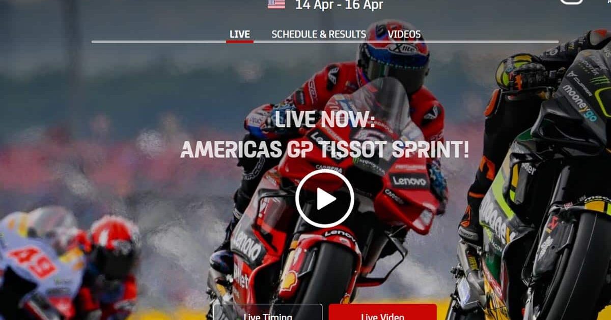 Streaming Sprint Race MotoGP Amerika Serikat 2023