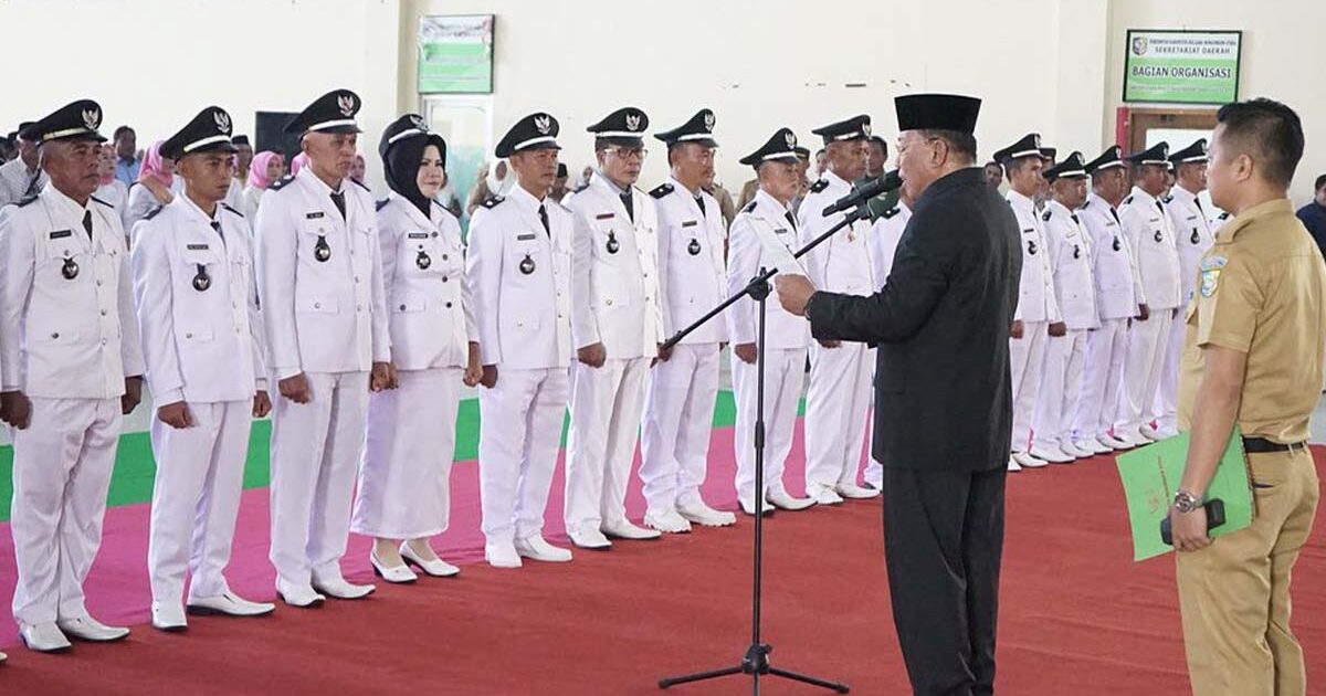 Pelantikan 32 Kepala Desa Terpilih di Bolmut