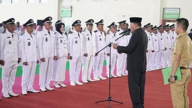 Pelantikan 32 Kepala Desa Terpilih di Bolmut